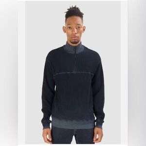 Cotton Citizen Men's NAVY Half-Zip Sweater